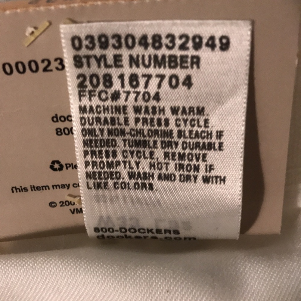 New Dockers Premium Presidio Linen Blend Off White Trouser Pants 33 x 32 - Picture 9 of 14